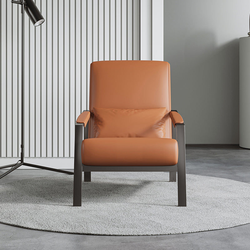 Bonded Leather Standard Recliner Solid Color Recliner Chair for Meeting Room Clearhalo 'Chairs & Seating' 'furn' 'furn_recliners' 'Furniture' 'Living Room Furniture' 'Recliners' 6860988