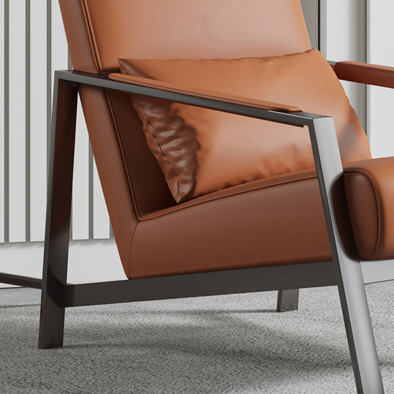 Bonded Leather Standard Recliner Solid Color Recliner Chair for Meeting Room Clearhalo 'Chairs & Seating' 'furn' 'furn_recliners' 'Furniture' 'Living Room Furniture' 'Recliners' 6860992