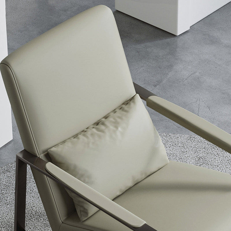 Bonded Leather Standard Recliner Solid Color Recliner Chair for Meeting Room Clearhalo 'Chairs & Seating' 'furn' 'furn_recliners' 'Furniture' 'Living Room Furniture' 'Recliners' 6860993