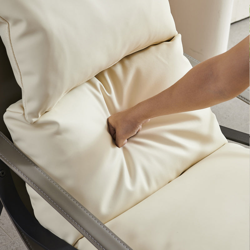 Sedia a faux reclinabile standard contemporanea e sedia reclinabile per la camera da letto