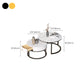 Slate Frame Coffee Table Round Nesting Coffee Table Set for Living Room Clearhalo 'Coffee & Accent Tables' 'Coffee Tables' 'coffee_tables' 'furn' 'furn_coffee_tables' 'Furniture' 'Living Room Furniture' 6861026