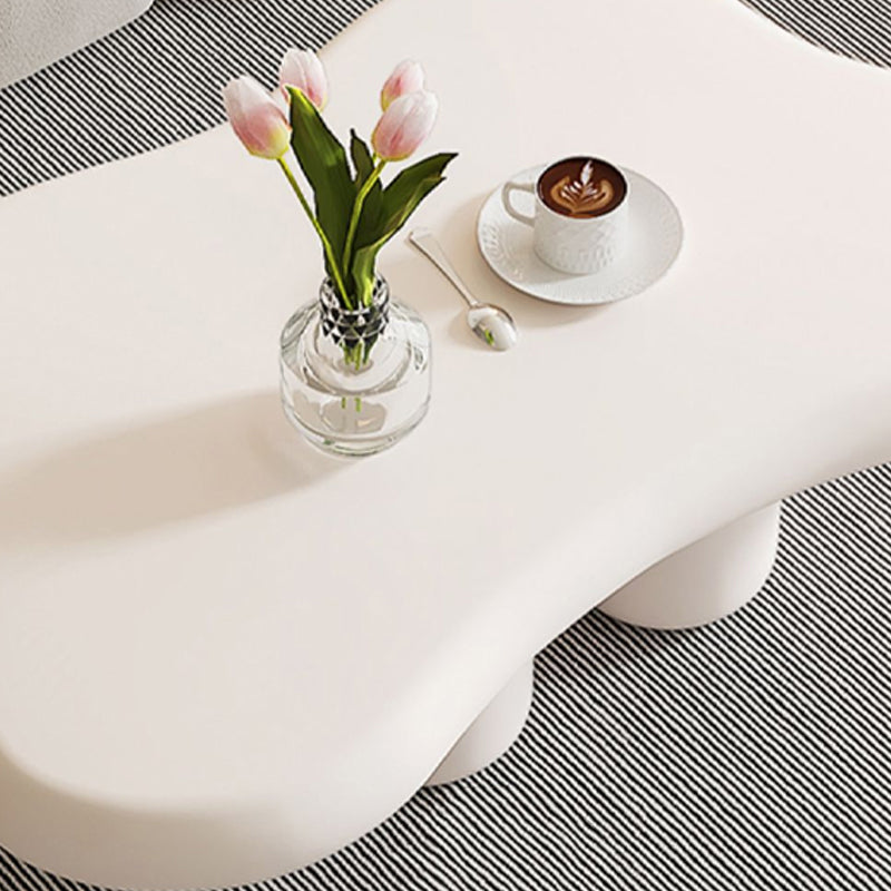 Geen verontrustende 1 salontafel 2 poten, enkele salontafel van wit hout