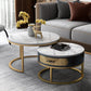 Slate Round Frame Coffee Table Nesting Modern Coffee Table Set Clearhalo 'Coffee & Accent Tables' 'Coffee Tables' 'coffee_tables' 'furn' 'furn_coffee_tables' 'Furniture' 'Living Room Furniture' 6861046