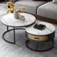 Slate Round Frame Coffee Table Nesting Modern Coffee Table Set Clearhalo 'Coffee & Accent Tables' 'Coffee Tables' 'coffee_tables' 'furn' 'furn_coffee_tables' 'Furniture' 'Living Room Furniture' 6861050