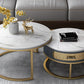 Slate Round Frame Coffee Table Nesting Modern Coffee Table Set Clearhalo 'Coffee & Accent Tables' 'Coffee Tables' 'coffee_tables' 'furn' 'furn_coffee_tables' 'Furniture' 'Living Room Furniture' 6861056