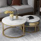 Slate Round Frame Coffee Table Nesting Modern Coffee Table Set Clearhalo 'Coffee & Accent Tables' 'Coffee Tables' 'coffee_tables' 'furn' 'furn_coffee_tables' 'Furniture' 'Living Room Furniture' 6861057