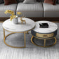Slate Round Frame Coffee Table Nesting Modern Coffee Table Set Clearhalo 'Coffee & Accent Tables' 'Coffee Tables' 'coffee_tables' 'furn' 'furn_coffee_tables' 'Furniture' 'Living Room Furniture' 6861059