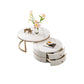 Round Coffee Table Slate Frame Nesting Coffee Table Set with Drawer Clearhalo 'Coffee & Accent Tables' 'Coffee Tables' 'coffee_tables' 'furn' 'furn_coffee_tables' 'Furniture' 'Living Room Furniture' 6861069
