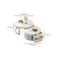 Round Coffee Table Slate Frame Nesting Coffee Table Set with Drawer Clearhalo 'Coffee & Accent Tables' 'Coffee Tables' 'coffee_tables' 'furn' 'furn_coffee_tables' 'Furniture' 'Living Room Furniture' 6861079