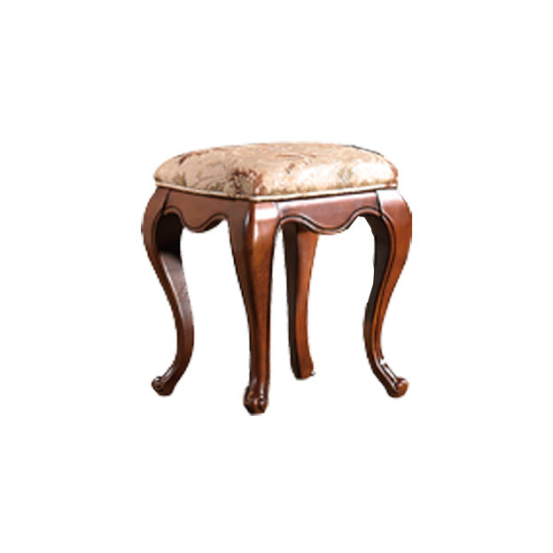 Traditional Solid Wood With Drawer Bedroom Mirror Makeup Vanity Set