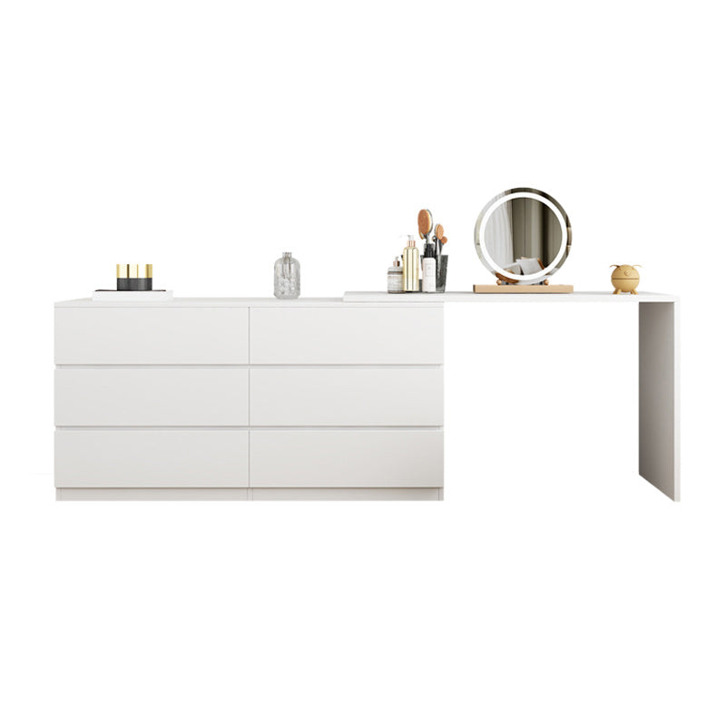 15,75 "tavolo da scrivania per trucco in legno in legno in legno massiccio con cassetti con cassetti