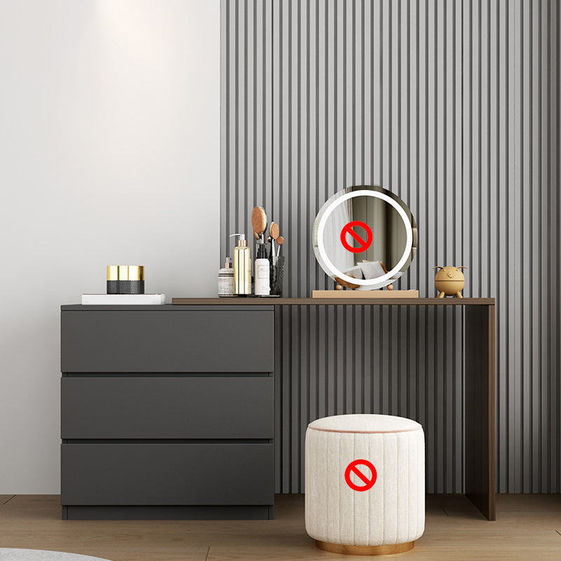 15,75 "tavolo da scrivania per trucco in legno in legno in legno massiccio con cassetti con cassetti