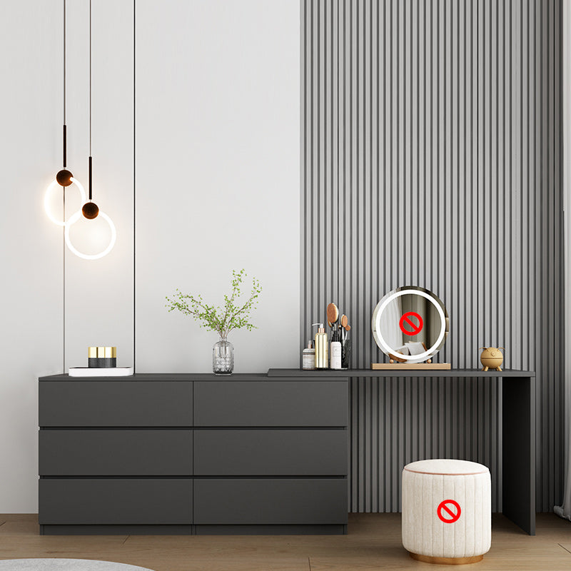 15,75 "tavolo da scrivania per trucco in legno in legno in legno massiccio con cassetti con cassetti