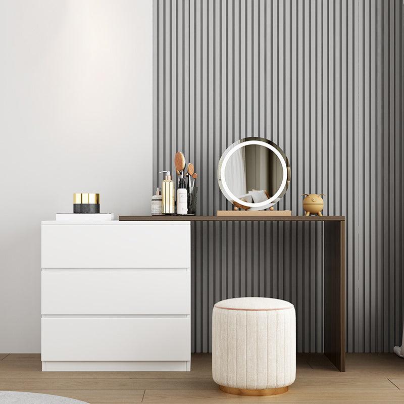 15,75 "tavolo da scrivania per trucco in legno in legno in legno massiccio con cassetti con cassetti