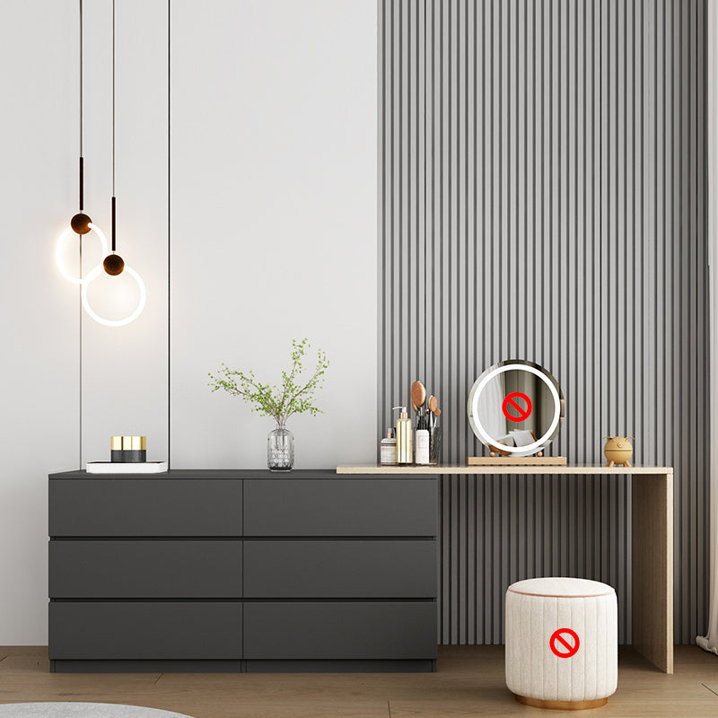 15,75 "tavolo da scrivania per trucco in legno in legno in legno massiccio con cassetti con cassetti