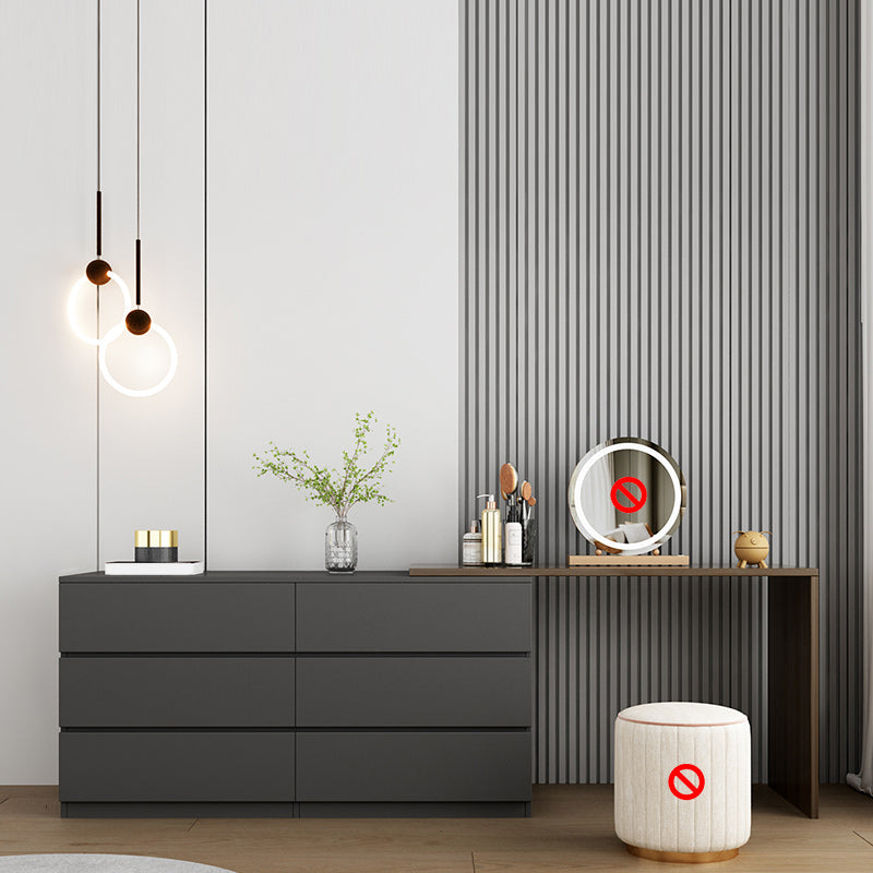 15,75 "tavolo da scrivania per trucco in legno in legno in legno massiccio con cassetti con cassetti