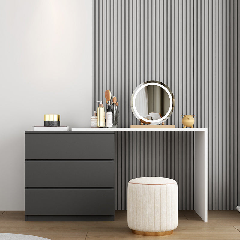 15,75 "tavolo da scrivania per trucco in legno in legno in legno massiccio con cassetti con cassetti