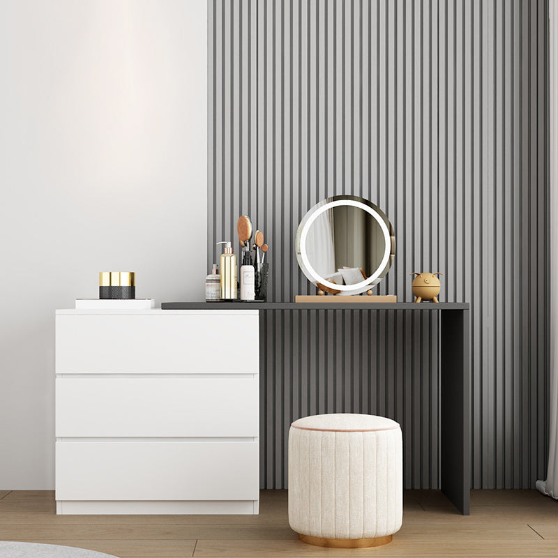 15,75 "tavolo da scrivania per trucco in legno in legno in legno massiccio con cassetti con cassetti