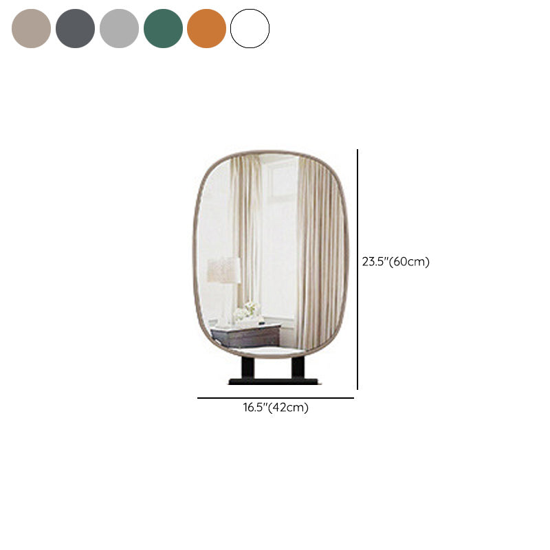 Vanité en cuir de 2 tirages Tableau 28.74 "H Cashage avec base métallique