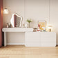 White Make-up 15.74" Wide Vanity Makeup Vanity Desk Table with Drawers