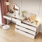 White Make-up 15.74" Wide Vanity Makeup Vanity Desk Table with Drawers
