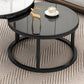 Cadre de table basse contemporaine Ensemble de table de café en verre haut de gamme