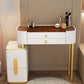 Glam Glass Makeup Counter 29.9" H Bedroom Make-up Vanity with Drawer