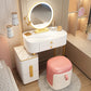 Glam Glass Makeup Counter 29.9" H Bedroom Make-up Vanity with Drawer