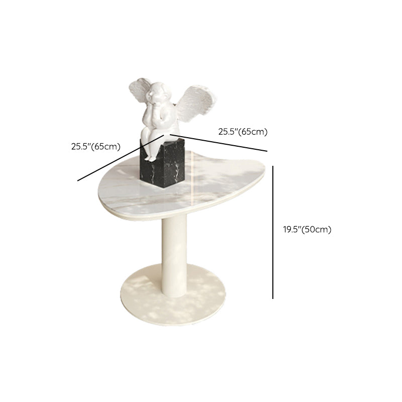 Marble White Single Coffee Table Modern Free-Form Coffee Table Clearhalo 'Coffee & Accent Tables' 'Coffee Tables' 'coffee_tables' 'furn' 'furn_coffee_tables' 'Furniture' 'Living Room Furniture' 6862067