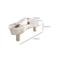 Marble White Single Coffee Table Modern Free-Form Coffee Table Clearhalo 'Coffee & Accent Tables' 'Coffee Tables' 'coffee_tables' 'furn' 'furn_coffee_tables' 'Furniture' 'Living Room Furniture' 6862071