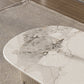 No Distressing Slate Coffee Table Oval Single Coffee Table with 2 Drawers Clearhalo 'Coffee & Accent Tables' 'Coffee Tables' 'coffee_tables' 'furn' 'furn_coffee_tables' 'Furniture' 'Living Room Furniture' 6862131
