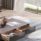 Block Slate Coffee Table No Distressing Rectangle Single Coffee Table with Drawers Clearhalo 'Coffee & Accent Tables' 'Coffee Tables' 'coffee_tables' 'furn' 'furn_coffee_tables' 'Furniture' 'Living Room Furniture' 6862142