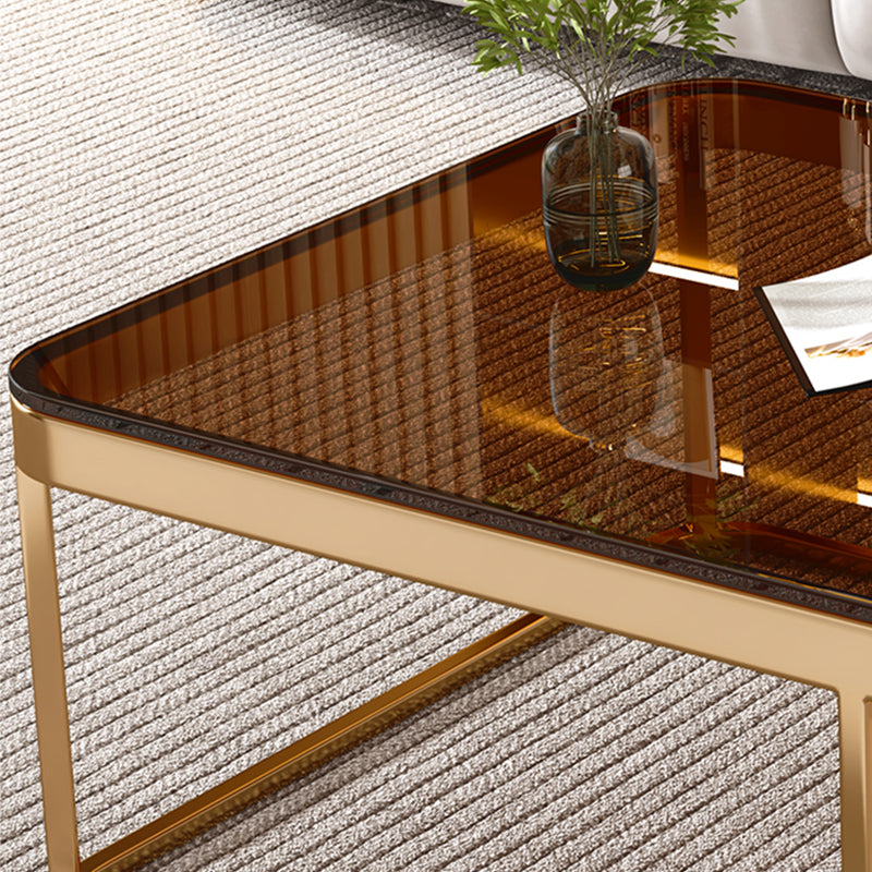 Glam Coffee Table Set Slate 2-Piece Coffee Cocktail Table with Drawer Clearhalo 'Coffee & Accent Tables' 'Coffee Tables' 'coffee_tables' 'furn' 'furn_coffee_tables' 'Furniture' 'Living Room Furniture' 6862219