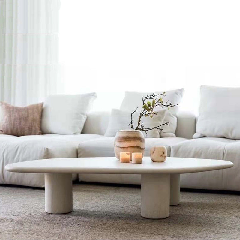 Solid Wood Single Coffee Table 2 Legs No Distressing Coffee Table Clearhalo 'Coffee & Accent Tables' 'Coffee Tables' 'coffee_tables' 'furn' 'furn_coffee_tables' 'Furniture' 'Living Room Furniture' 6862227