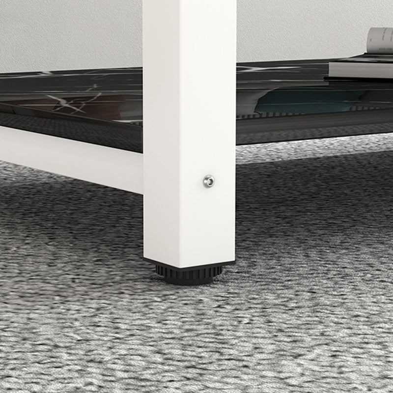 17"H Contemporary Coffee Table Rectangle White Coffee Cocktail Table Clearhalo 'Coffee & Accent Tables' 'Coffee Tables' 'coffee_tables' 'furn' 'furn_coffee_tables' 'Furniture' 'Living Room Furniture' 6862258