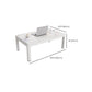 17"H Contemporary Coffee Table Rectangle White Coffee Cocktail Table Clearhalo 'Coffee & Accent Tables' 'Coffee Tables' 'coffee_tables' 'furn' 'furn_coffee_tables' 'Furniture' 'Living Room Furniture' 6862269
