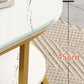 Glam Style Coffee Table Oval Slate Single Coffee Cocktail Table Clearhalo 'Coffee & Accent Tables' 'Coffee Tables' 'coffee_tables' 'furn' 'furn_coffee_tables' 'Furniture' 'Living Room Furniture' 6862367