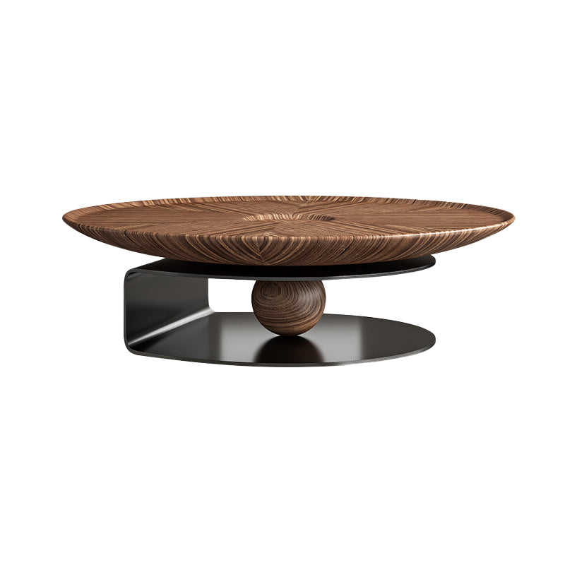 No Distressing Pedestal Coffee Table Modern Round Bunching Tables