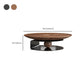 No Distressing Pedestal Coffee Table Modern Round Bunching Tables