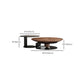 No Distressing Pedestal Coffee Table Modern Round Bunching Tables