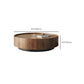 No Distressing Pedestal Coffee Table Modern Round Bunching Tables