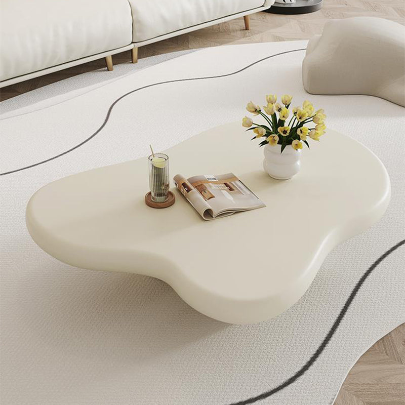 Table basse simple moderne sans table basse à 4 pieds de forme libre pénible
