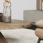 15"H Contemporary Coffee Table Solid Wood Round Coffee Cocktail Table