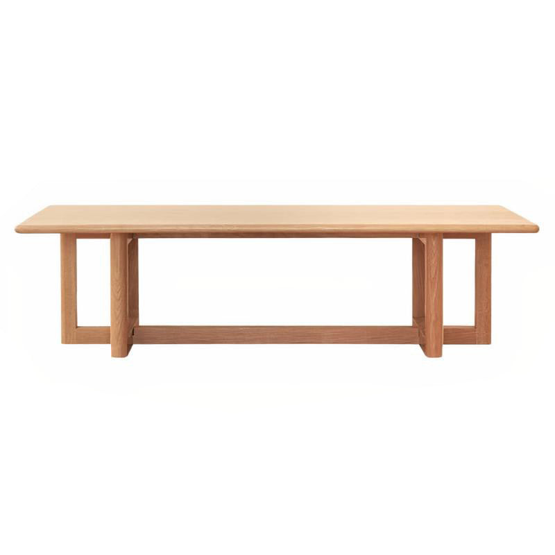 12"H Contemporary Coffee Table Rectangle Solid Wood Single Cocktail Table Clearhalo 'Coffee & Accent Tables' 'Coffee Tables' 'coffee_tables' 'furn' 'furn_coffee_tables' 'Furniture' 'Living Room Furniture' 6862534