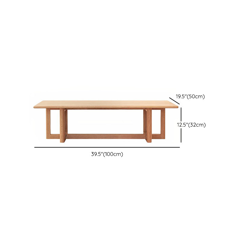 12"H Contemporary Coffee Table Rectangle Solid Wood Single Cocktail Table Clearhalo 'Coffee & Accent Tables' 'Coffee Tables' 'coffee_tables' 'furn' 'furn_coffee_tables' 'Furniture' 'Living Room Furniture' 6862539