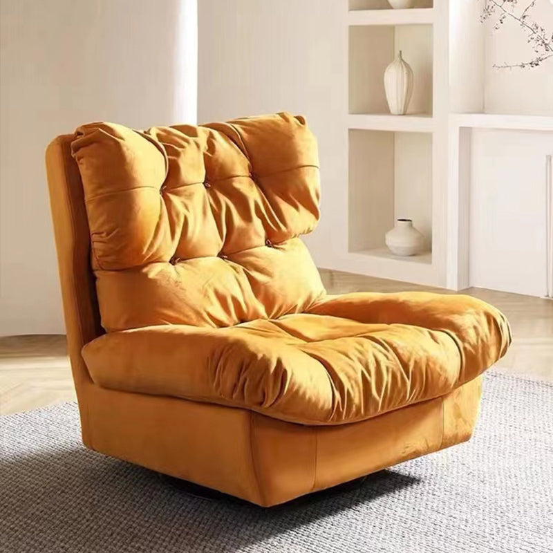 Contemporary Leather Solid Color Swivel Base Wing Chair Recliner Clearhalo 'Chairs & Seating' 'furn' 'furn_recliners' 'Furniture' 'Living Room Furniture' 'Recliners' 6862716