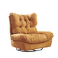 Contemporary Leather Solid Color Swivel Base Wing Chair Recliner Clearhalo 'Chairs & Seating' 'furn' 'furn_recliners' 'Furniture' 'Living Room Furniture' 'Recliners' 6862724