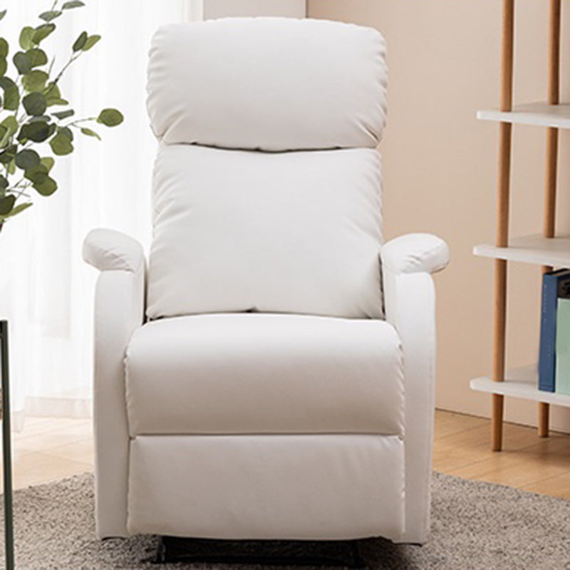 Traditionele lederen ligstoffen gestoffeerde vaste kleurrecliners