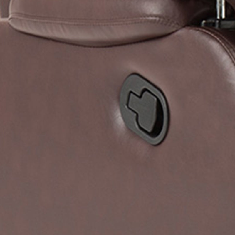 Traditionele lederen ligstoffen gestoffeerde vaste kleurrecliners