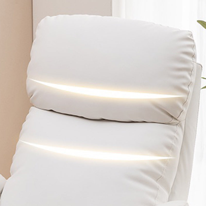 Traditionele lederen ligstoffen gestoffeerde vaste kleurrecliners